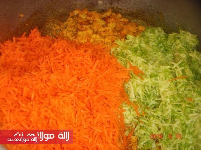 مسمن ساهل ورائع معمر بالكفتة بالمراحل والصور 