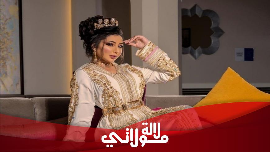 الفنانة دنيا بطمة تشعل مواقع التواصل الاجتماعي بتألقها بقفطان ملكي فاخر باللون الأحمر 1472